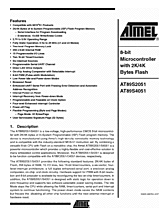 DataSheet AT89S4051 pdf